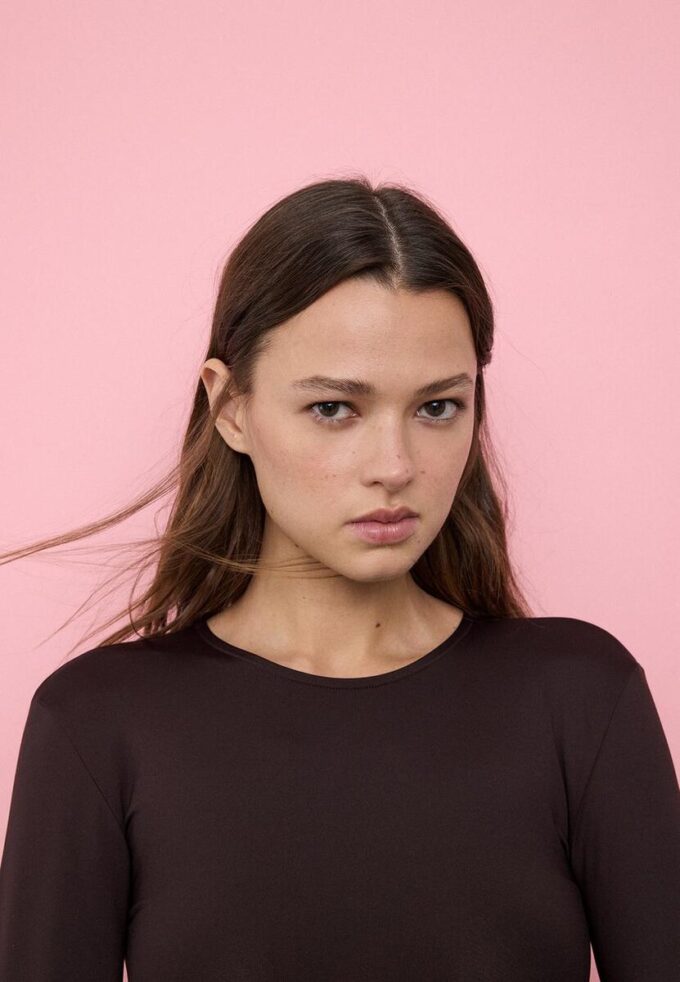 Body à manches longues en polyamide