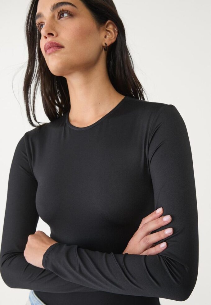 Body à manches longues en polyamide