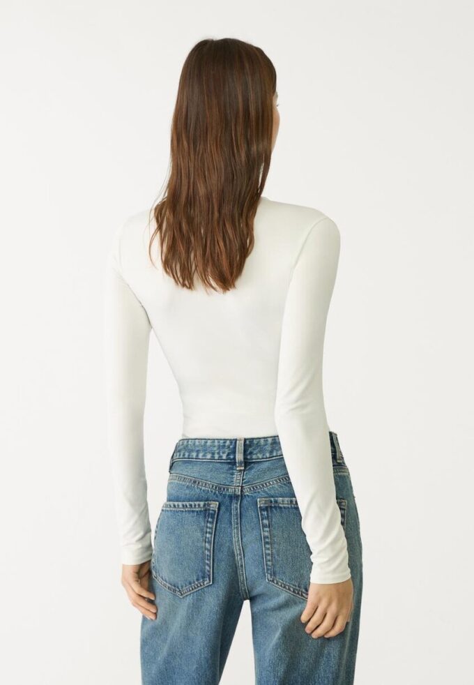 Body à manches longues en polyamide