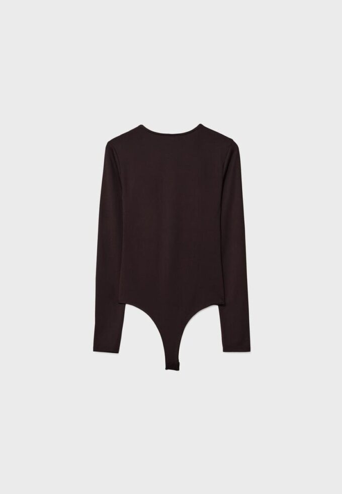 Body à manches longues en polyamide