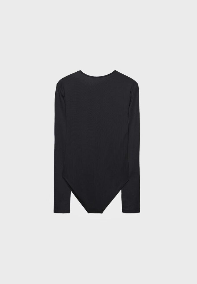 Body à manches longues en polyamide