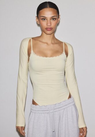 Boléro slim à manches longues