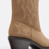 Bottes de cowboy en cuir refendu