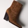 Bottines cowboy en cuir
