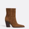 Bottines cowboy en cuir