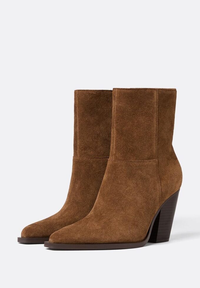 Bottines cowboy en cuir