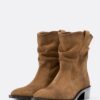 Bottines en cuir de style cowboy slouchy Bottines en cuir de style cowboy slouchy