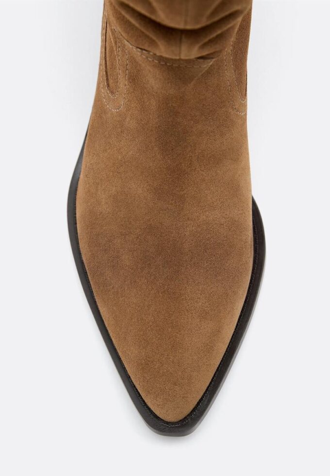 Bottines en cuir de style cowboy slouchy Bottines en cuir de style cowboy slouchy