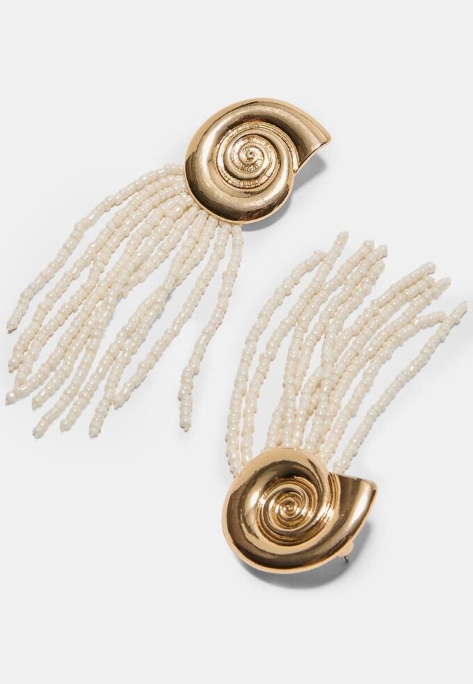 Boucles d’oreilles en cascade en forme de coquillage Boucles d’oreilles en cascade en forme de coquillage