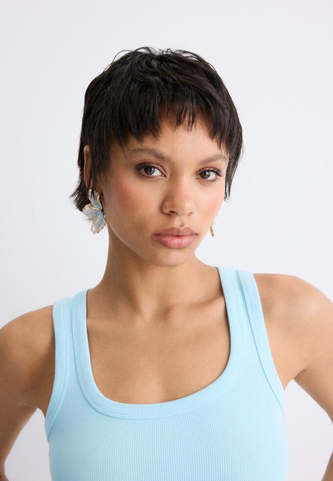 Boucles d’oreilles en forme d’éventail émaillées Boucles d’oreilles en forme d’éventail émaillées