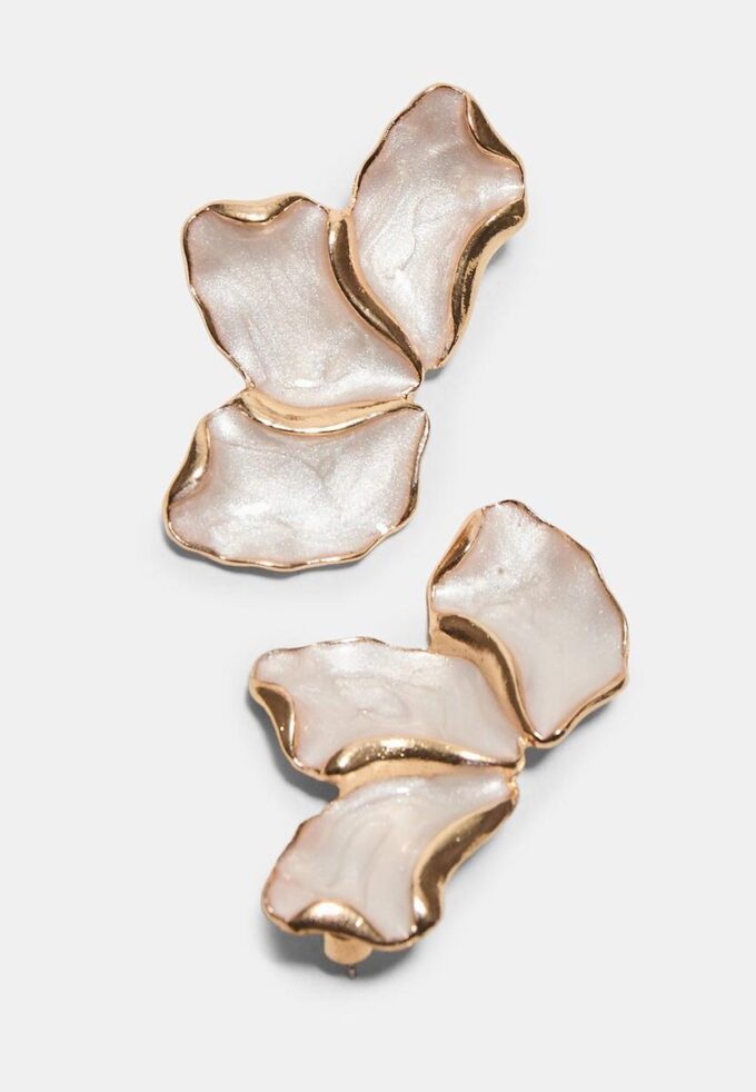 Boucles d’oreilles en forme d’éventail émaillées Boucles d’oreilles en forme d’éventail émaillées