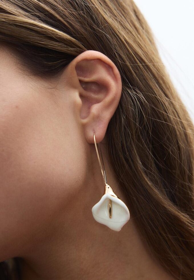 Boucles d&rsquo;oreilles fleur de lys Cala