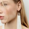 Boucles d&rsquo;oreilles longues à franges