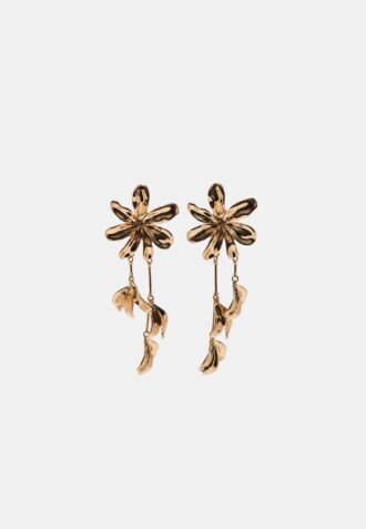 Boucles d&rsquo;oreilles pendantes en forme de fleur
