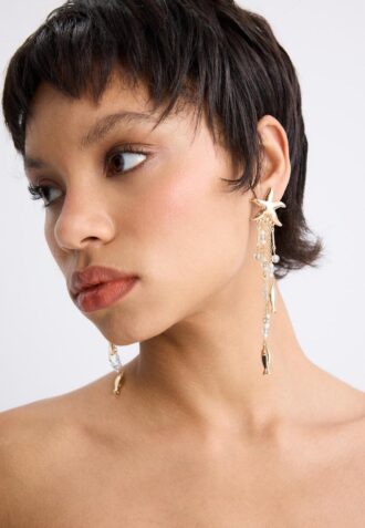 Boucles d&rsquo;oreilles étoiles en cascade