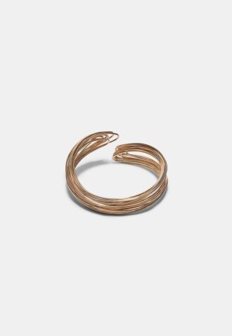 Bracelet rigide à fils métalliques multicolores