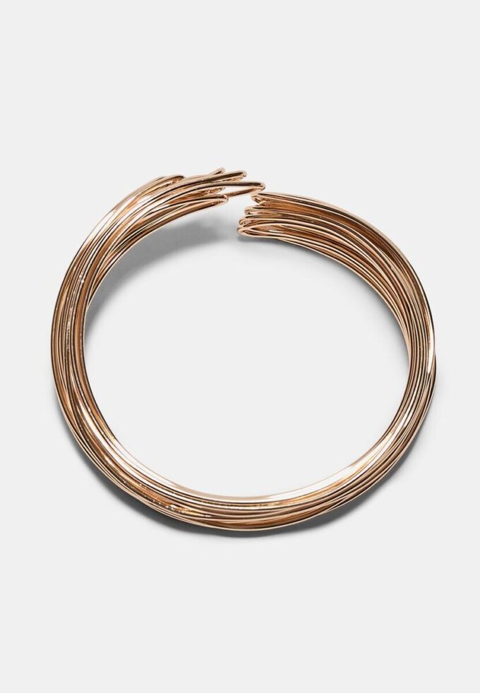 Bracelet rigide à fils métalliques multicolores