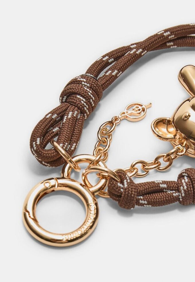 Breloque ours métallique