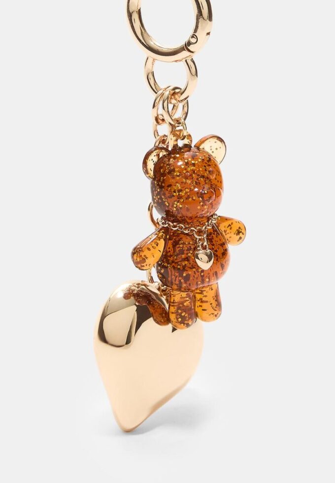 Breloque ours métallique