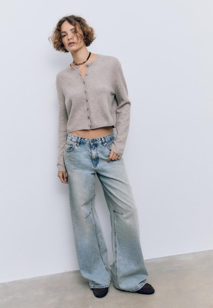 Cardigan en maille au toucher doux avec boutons Cardigan en maille au toucher doux avec boutons