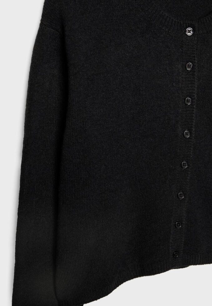 Cardigan en maille au toucher doux avec boutons Cardigan en maille au toucher doux avec boutons