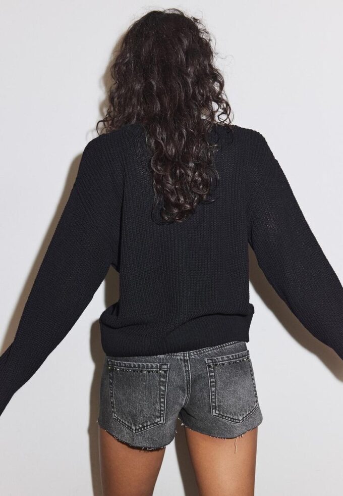 Cardigan en maille boutonné