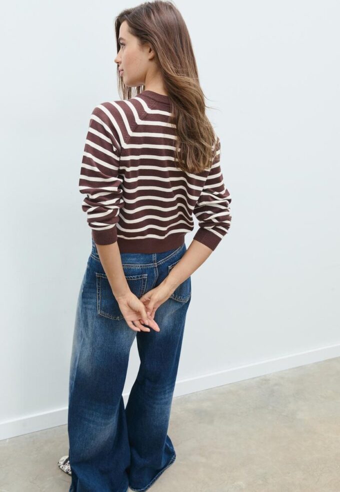 Cardigan en maille boutonné à manches raglan Cardigan en maille boutonné à manches raglan