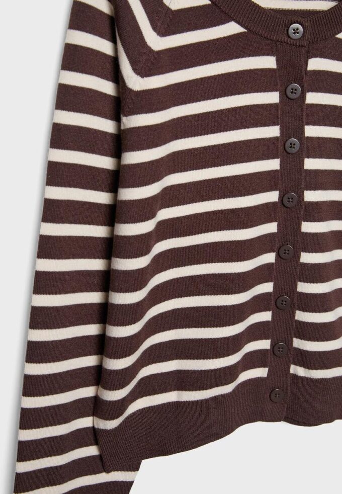 Cardigan en maille boutonné à manches raglan Cardigan en maille boutonné à manches raglan