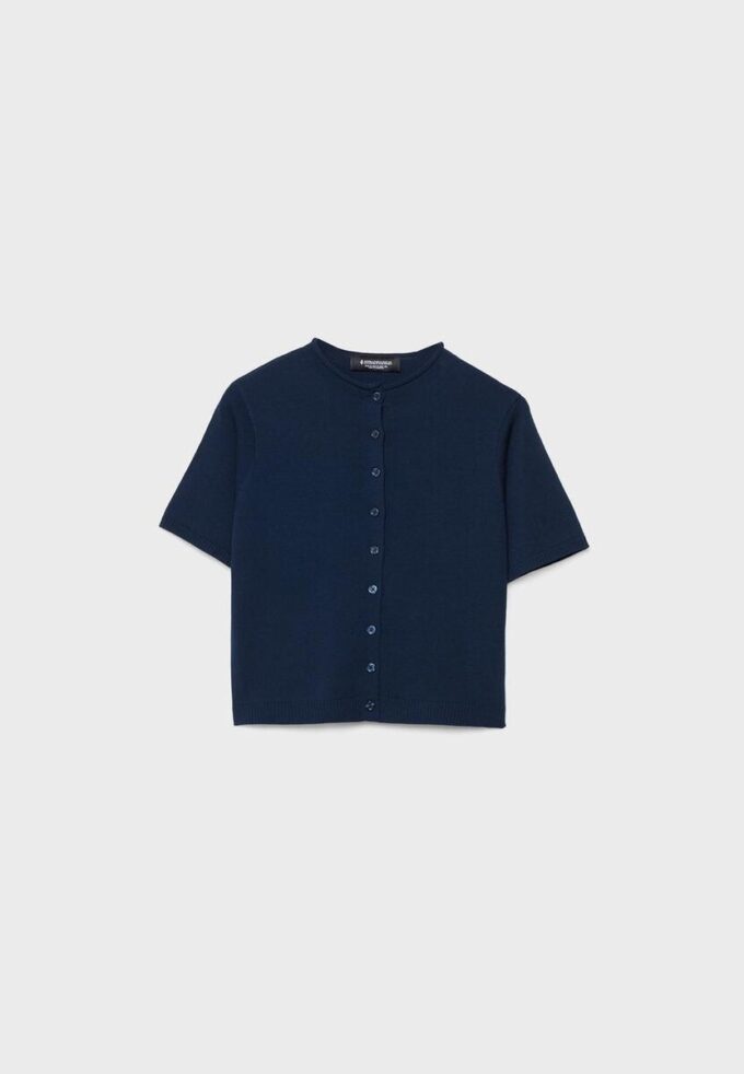 Cardigan en maille à col montant et boutons Cardigan en maille à col montant et boutons