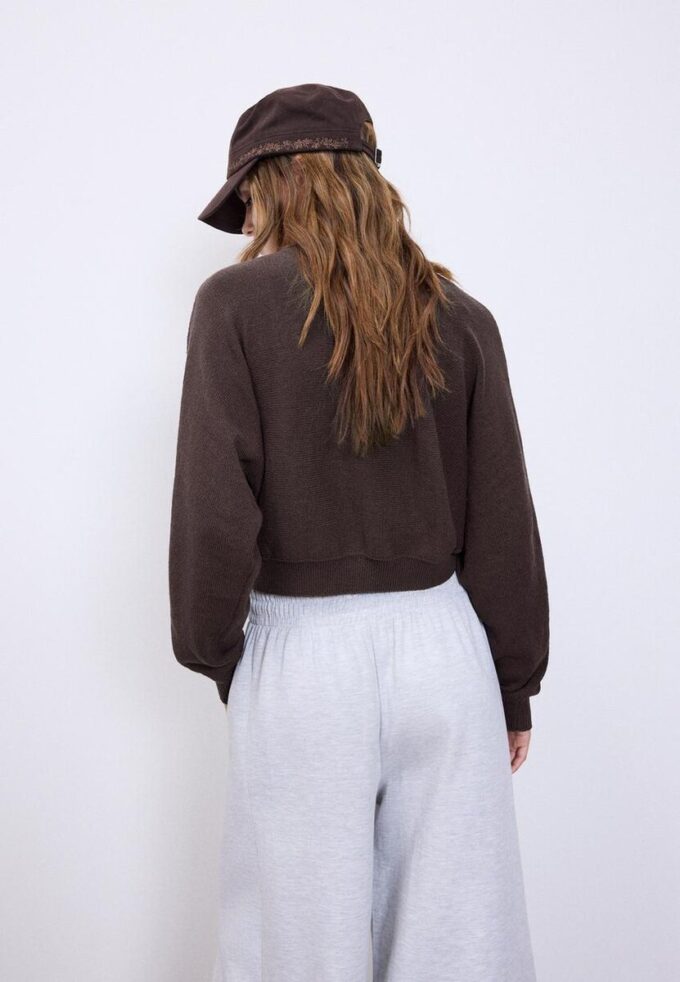 Cardigan en maille à manches chauve-souris Cardigan en maille à manches chauve-souris