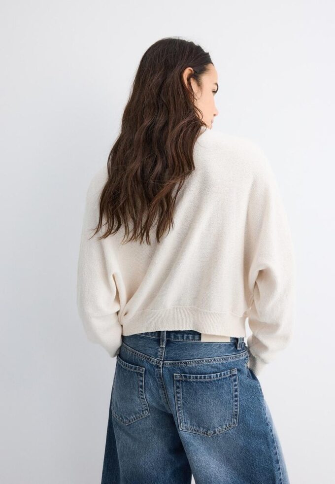 Cardigan en maille à manches chauve-souris Cardigan en maille à manches chauve-souris