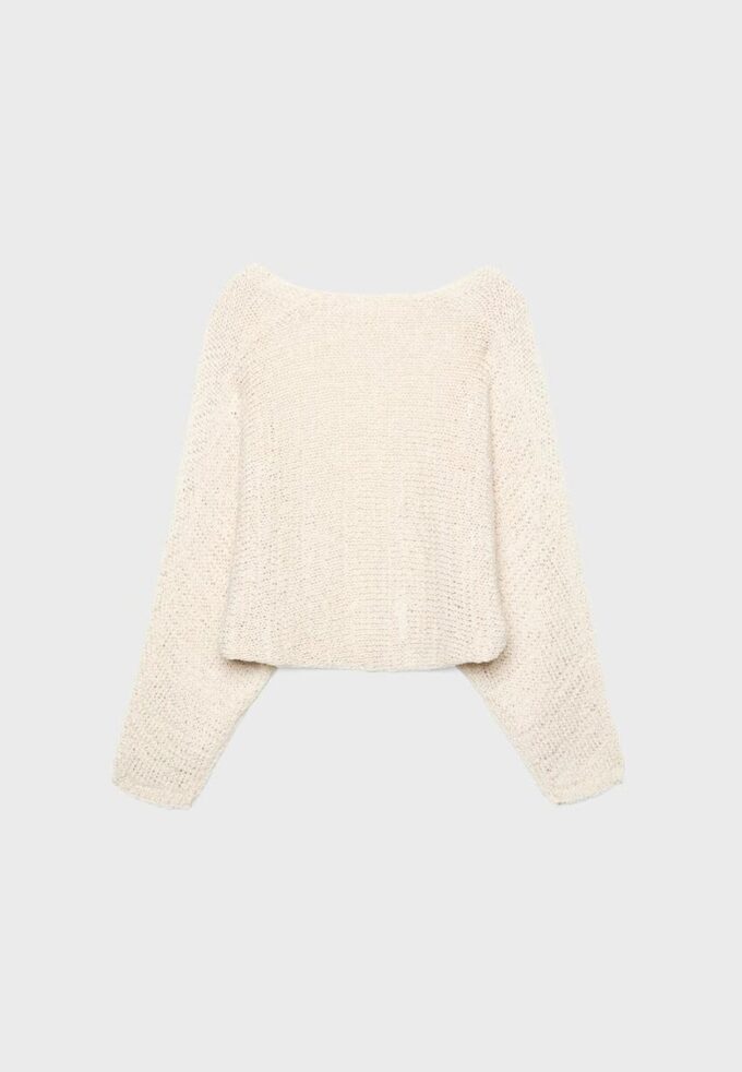 Cardigan en maille à manches chauve-souris avec lien