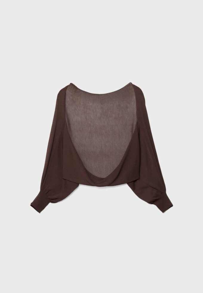 Cardigan en maille ouverte