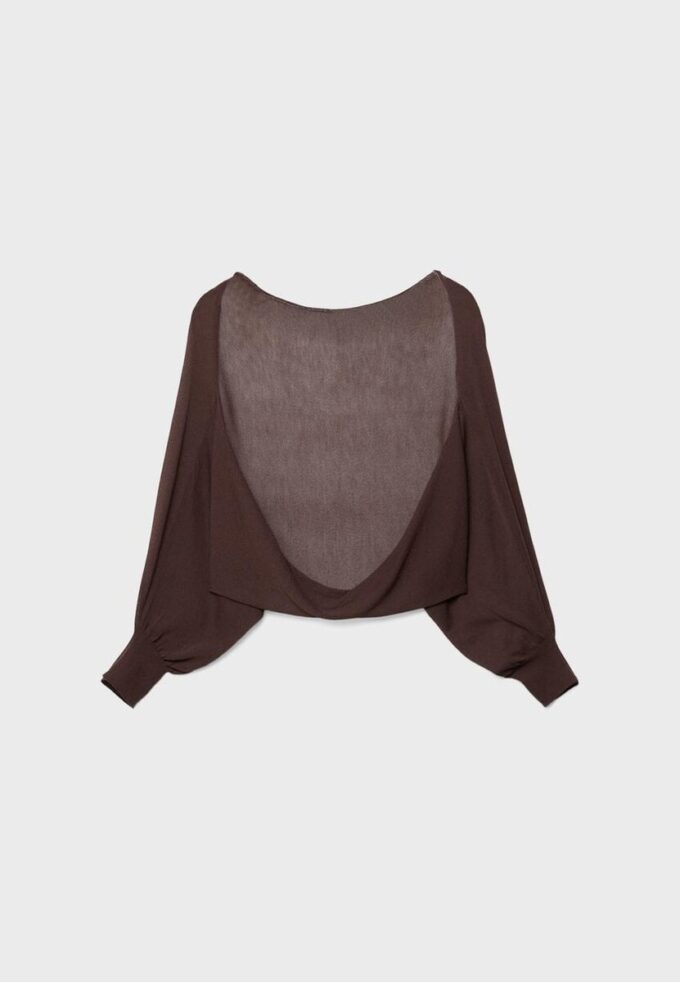 Cardigan en maille ouverte