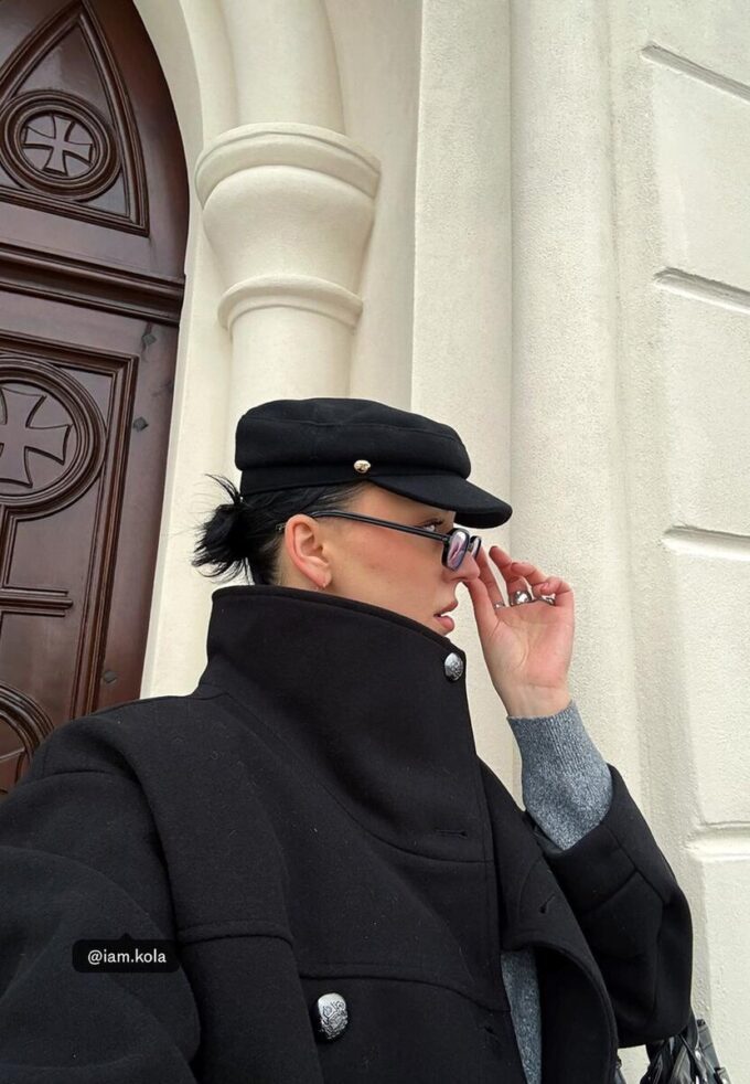 Casquette de marin bicolore