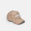 Casquette en simili-suède avec slogan