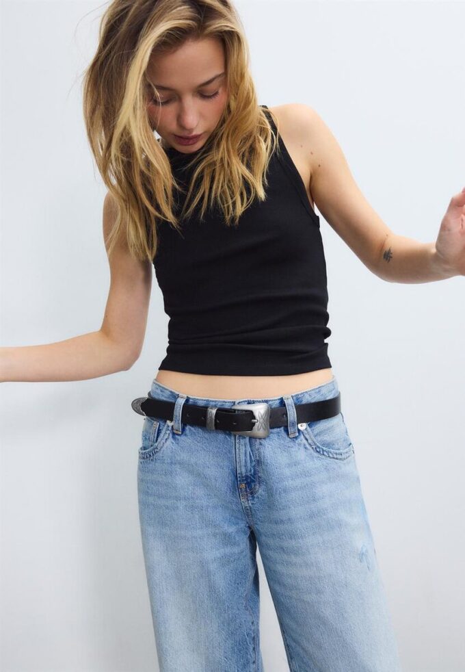 Ceinture basique à boucle cowboy