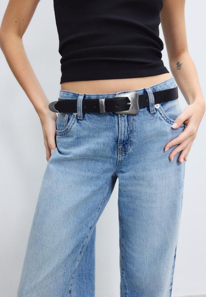 Ceinture basique à boucle cowboy