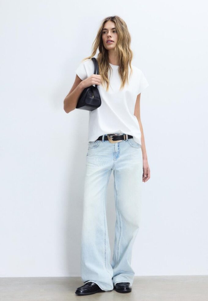 Ceinture à boucle allongée