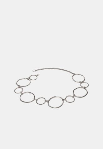 Ceinture en métal avec grands ovales