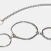 Ceinture en métal avec grands ovales
