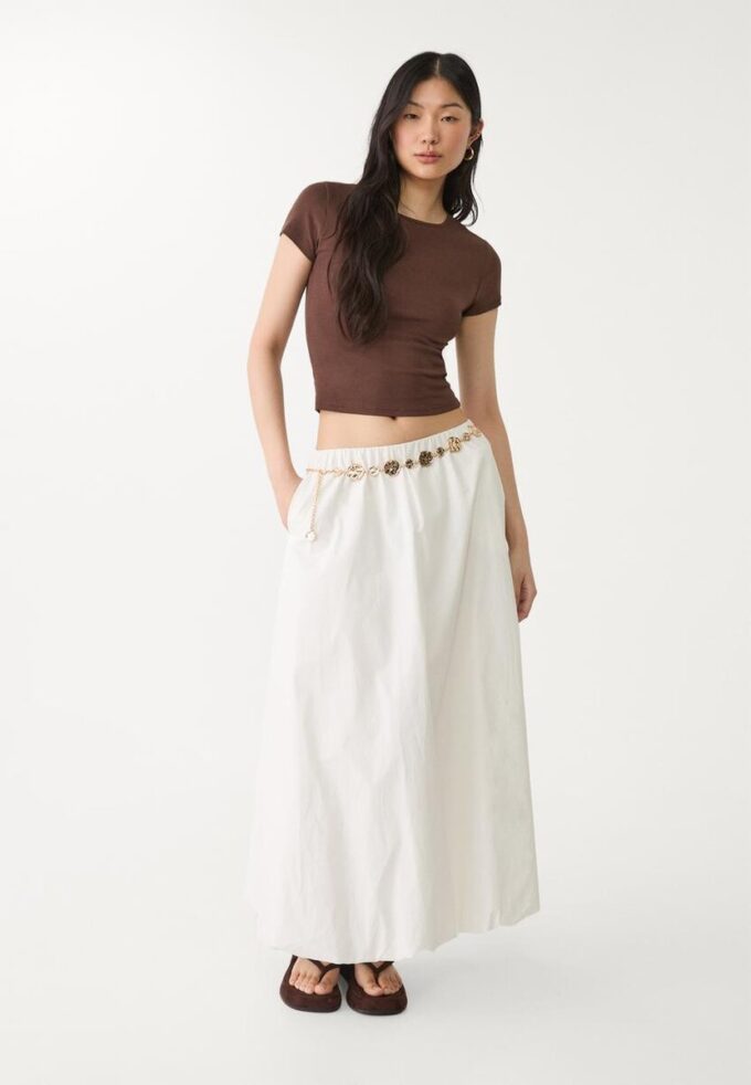 Ceinture en métal avec plaques rondes