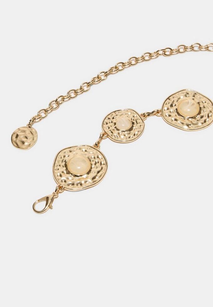 Ceinture métallique bicolore