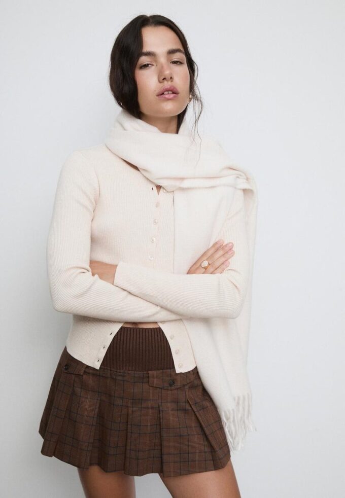 Écharpe en fil brossé