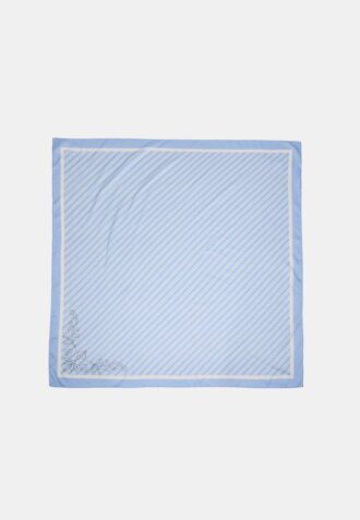 Écharpe à rayures diagonales avec motifs