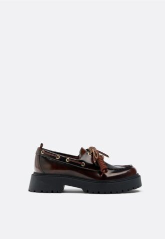 Chaussures bateau à semelle compensée