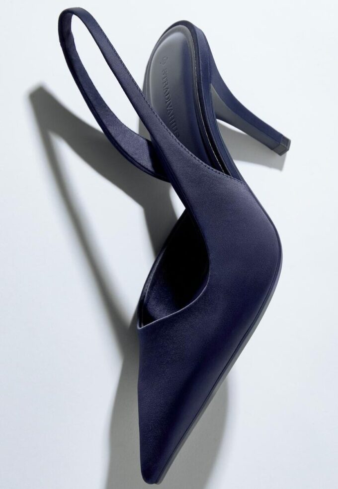 Chaussures à talons effet satin