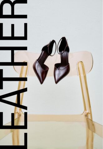 Chaussures à talons en cuir