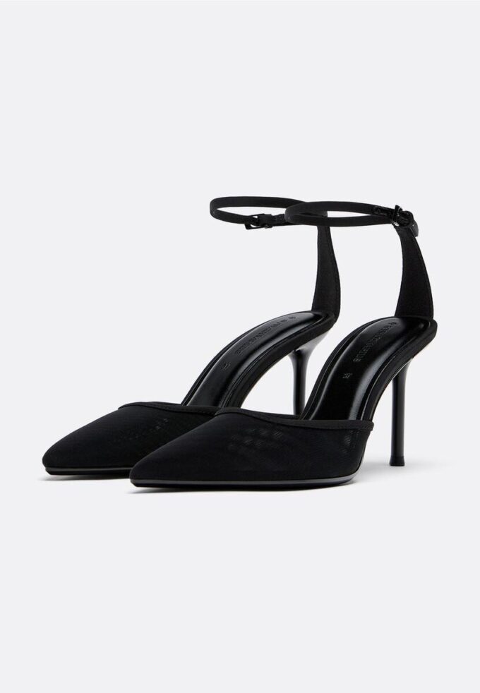 Chaussures à talons en maille