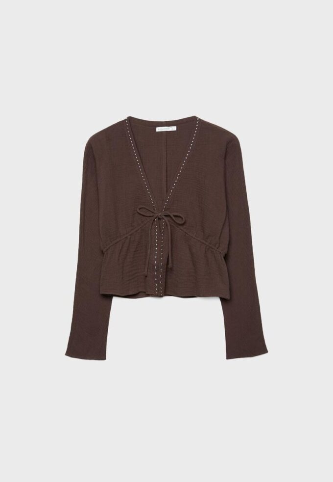 Chemise ajourée cloutée Chemise ajourée cloutée